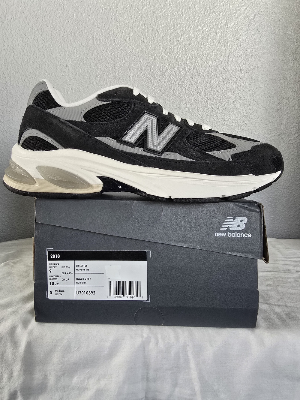 New Balance 2010 Black/Grey Running Shoes